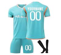 Maillot De Foot Enfant Personnalisés Maillots De Joueur De Football GarçOn,Maillots Et Ensembles Et Enfants Nom Et NuméRo Personnalisés, éQuipement Football T-Shirt Et Short Chaussettes