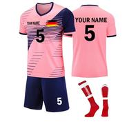 Maillot De Foot Enfant Vinicius Maillot de Foot pour Garçons,Maillot Foot Enfant avec T-Shirts, Shor, Chaussettes, Maillot De Sport pour GarçOns L21