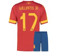 Maillot de Foot Espagne Williams - Kit de Football - Enfant et Adulte - Ensemble Foot - 152