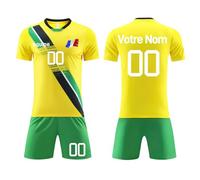 Maillot de Foot Personnalisable Tenue Sport Maillot Equipe de France Football 2025 Enfant Homme Personnalisé avec Nom Numéro L'équipe Le Logo Tshirt Foot France Tee Shirt Personnalisé(#22)