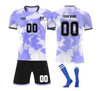 Maillot de Foot Personnalisé,Concevez Un Maillot de Football avec Votre Propre nom, numéro, Logo,Maillot de Football vêtements pour garçons Adultes 25/26 Saison Nouveau Costume