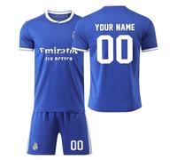 Maillot de Foot Personnalisé Enfant et Adultes avec Nom Numéro de L'équipe Football Tee Shirt Shorts Ensemble Cadeau Personnalisé aux Fans de Football pour Enfant et Unisexe 2025