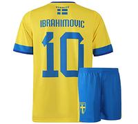 Maillot de Foot Suède Ibrahimovic - Enfant et Adulte - Ensemble Foot - S
