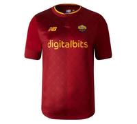 Maillot de Football AS Roma Home Jersey - New Balance - Rouge - Homme - Manches courtes - Respirant M