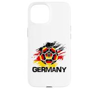 Maillot de Football avec Drapeau de l'Allemagne Coque pour iPhone 15