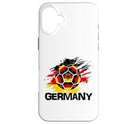 Maillot de Football avec Drapeau de l'Allemagne Coque pour iPhone 16 Plus