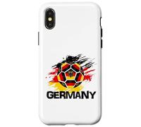 Maillot de Football avec Drapeau de l'Allemagne Coque pour iPhone X/XS