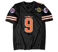 Maillot de football des années 90 pour fête, Bobby Boucher #9 The Waterboy Sandler 50e anniversaire, noir, XL