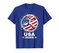 Maillot de football drapeau américain pour femmes filles football 2025 T-Shirt