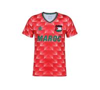 Maillot de Football Maroc Édition Spéciale FC Palestine - Dima Maghreb - Rouge Homme (FR/ES, Alpha/Lettres, M, Taille Normale, Taille Normale)