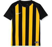 Maillot de football Nike pour enfants rayé segment III, noir/or, 10-12 ans