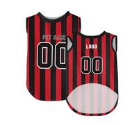 Maillot de football personnalisé pour chien, t-shirt personnalisé pour animal de compagnie avec numéro de nom et logo
