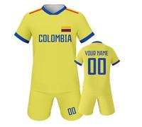 Maillot De Football Personnalisé pour La Coupe du Monde 2026 - Tenue Personnalisée De Supporter du Mexique pour Enfants Et Adultes (Football) (Yellow 6-7 Years)