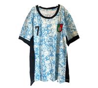 Maillot de football Portugal pour jeunes, adultes, unisexe - Idéal pour l'entraînement ou pour toutes les occasions, T-shirt pour fans de CR7, bleu, L