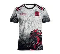 Maillot de football pour hommes d'Angleterre et Top de sport col rond pour jeunes d'Angleterre, confortable, avec des imprimés d'oiseau de feu et de phénix, convenant aux matchs de football européens,