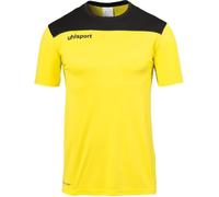 Maillot de football - Uhlsport - Offense 23 Poly - Jaune citron/noir/gris foncé - Manches courtes - Respirant 8 ans