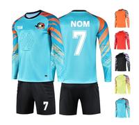 Maillot de Gardien de But Personnalisé pour Enfants, avec Nom, Numéro, Logo de L'équipe