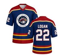 Maillot De Hockey Grahams 44 Col V Sweatshirt Universitaire Uniforme de Hockey sur Glace Comfort Casual T-Shirt Manches Courtes Sport Training Clothing pour Les Fans 2026