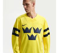 Maillot de hockey Nike « Team Sweden » pour homme Jaune XXL