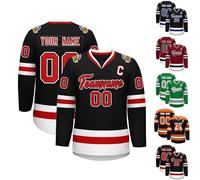 Maillot de Hockey Personnalisé Générique, Homme, Enfant et Adulte, Col Rond, Moderne, Style 3, Taille Unique, Pull, 1 Count