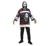 Maillot de hockey sur glace et masque de fantôme à capuche pour adulte Taille unique
