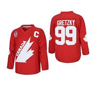 Maillot de hockey sur glace Gretzky Labatt Coupe Canada #99 cousu pour homme, Rouge, XX-Large