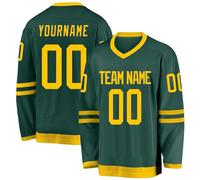 Maillot de hockey sur glace personnalisé pour homme et femme, numéro de nom personnalisé à manches longues pour les fans de hockey, Multicolore 6., L