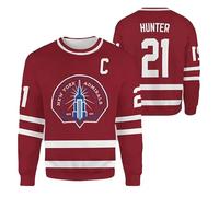 Maillot de hockey unisexe Heated Rivalry Merch Maillot Heated Rivalry à manches longues et col en O - Article pour les fans de sport 06-Rouge S