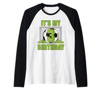 Maillot de Joueur Happy Birthday Soccer Squad 3e Anniversaire Manche Raglan