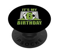 Maillot de Joueur Happy Birthday Soccer Squad 6ème Anniversaire PopSockets PopGrip Adhésif