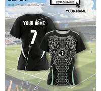 Maillot de la Coupe du Monde de Football Féminin d'Algérie - Nom et numéro personnalisés - Conception ajustée et respirante, vous aide à performer au mieux - Vêtement d'entraînement pour supporters, e