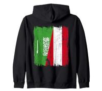 Maillot de l'Arabie Saoudite Autriche Demi-Drapeau Arabie Saoudite Sweat à Capuche