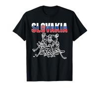 Maillot de l'équipe de hockey sur glace Slovaquie - Fans de l'équipe de hockey slovaque T-Shirt