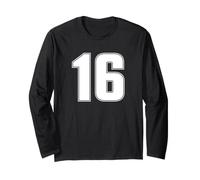 Maillot de l'équipe de Sport numéro 16 Seize Ans Doux 2016 Manche Longue