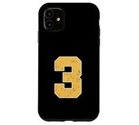 Maillot de l'équipe de Sport Universitaire numéro 3 Ans 3e Anniversaire Coque pour iPhone 11