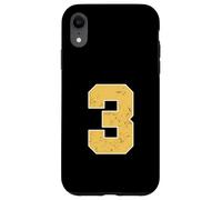 Maillot de l'équipe de Sport Universitaire numéro 3 Ans 3e Anniversaire Coque pour iPhone XR