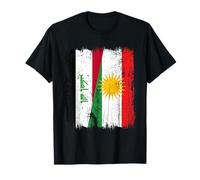 Maillot de l'héritage kurde irakien Demi-Drapeau du Kurdistan irakien T-Shirt