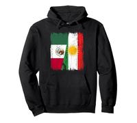 Maillot de l'héritage kurde Mexicain Demi-Drapeau du Kurdistan du Mexique Sweat à Capuche