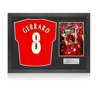 Maillot de Liverpool signé par Steven Gerrard. Cadre iconique