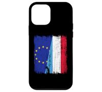 Maillot de l'Union européenne Luxembourgeois Demi-drapeau Coque pour iPhone 12 mini