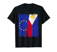 Maillot de l'Union européenne Philippines demi-drapeau de l'Union européenne T-Shirt