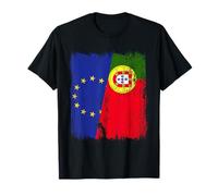 Maillot de l'Union Européenne Portugais Demi Drapeau UE Portugal T-Shirt