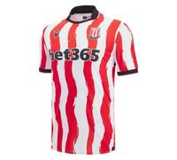 Maillot De Match Domicile Adulte Stoke City FC (FR/ES, Alpha/Lettres, S, Taille Normale, Taille Normale, Rouge)