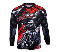 Maillot de motocross manches longues pour hommes, maillot de descente tout-terrain, t-shirt de course cycliste rapide à séchage rapide, maillot de cyclisme enduro, polera Mtb, style blokecore L,M,S,XL