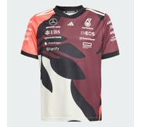 Maillot de pilote Mercedes - AMG Petronas Formula One Team Summer Pack Enfants Aurora Ruby / Turbo / Off White 9-10A