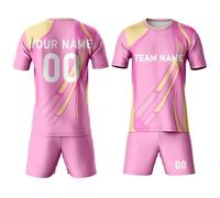 Maillot de rugby 2025 de l'équipe d'Écosse de football pour adultes et enfants, rose, numéro de l'équipe personnalisé, uniforme, rose, 140
