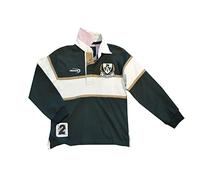 Maillot de rugby à manches longues pour enfant Motif trèfle d'Irlande, Vert, 9-10 ans