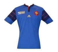 Maillot de rugby - adidas Performance - France FR Rwc 2015 - Bleu - Homme - Manches courtes S