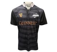 Maillot de rugby Guinness Six Nations M6N Noir et Gris Performance