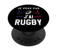Maillot de Rugby Je Peux Pas J'Ai pour Joueur de Rugby français PopSockets PopGrip Adhésif